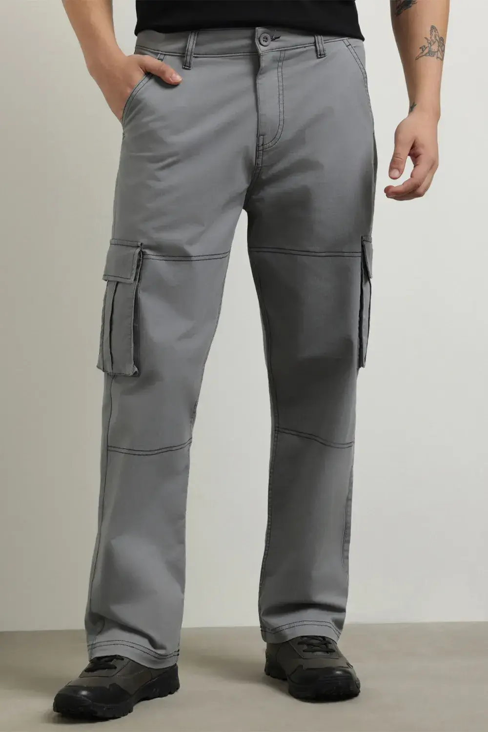 Men's Straight Fit Cargo Pants - Image 2