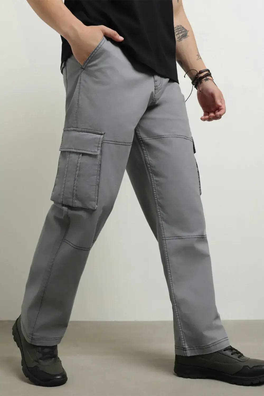 Men's Straight Fit Cargo Pants - Image 3