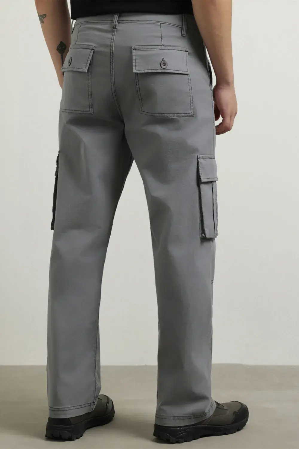 Men's Straight Fit Cargo Pants - Image 4