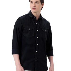 Symbol Premium Men's Casual Cotton Denim Shirt | Regular Fit | Available in Plus Sizes